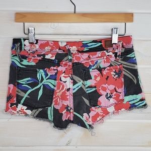 3/$25 Roxy Shorts Jean Floral Cutoffs
